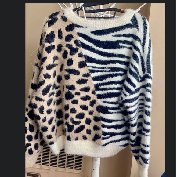 Elan Women Zebra & Animal Print Medium - Picture 1 of 6